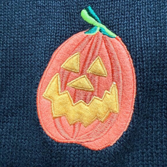 Black Halloween Sweater Vest Size Small Tiara International - Picture 7 of 7